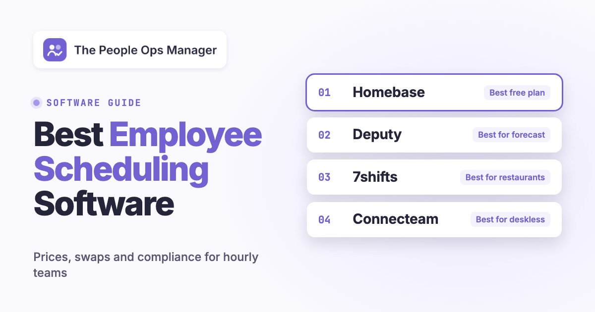 Best Employee Scheduling Software